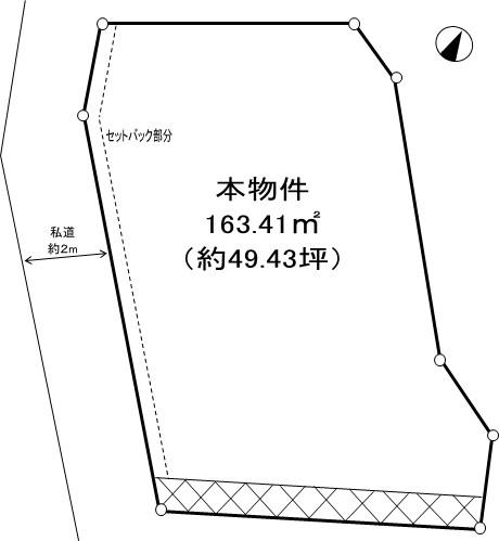 Compartment figure. Land price 11 million yen, Land area 163.41 sq m