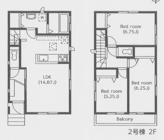 Floor plan. 25,800,000 yen, 3LDK, Land area 87.93 sq m , Building area 80.73 sq m