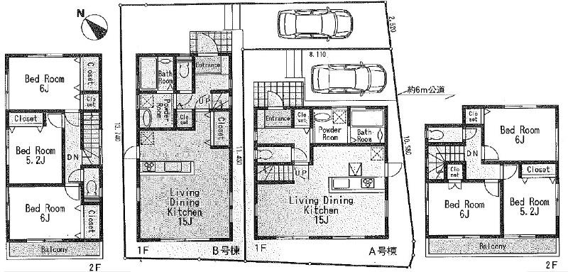 Floor plan. 31.5 million yen, 3LDK, Land area 101.78 sq m , There is one building area 79.49 sq m car space