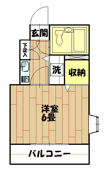 Floor plan. Price 3.8 million yen, Occupied area 16.21 sq m is currently in rent