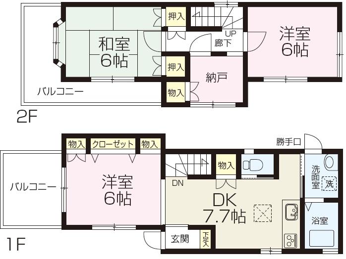 Floor plan. 19,800,000 yen, 3DK+S, Land area 58.26 sq m , Building area 71.17 sq m