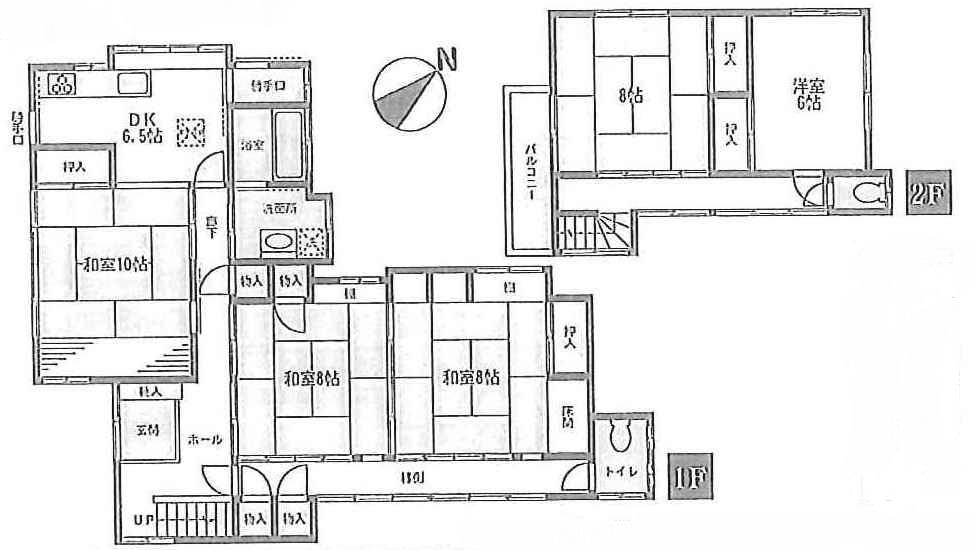 Floor plan. 14.8 million yen, 5DK, Land area 609.82 sq m , Building area 129.15 sq m floor plan