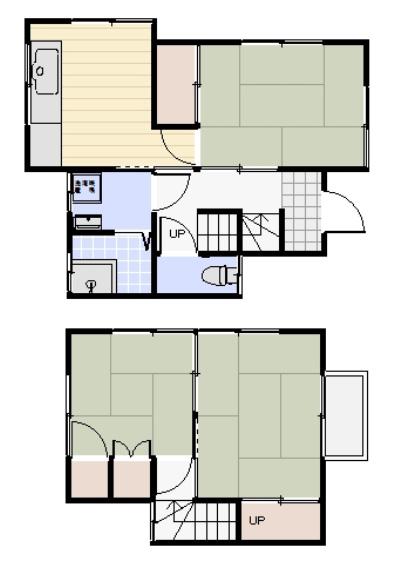 Floor plan. 5.8 million yen, 3DK, Land area 88.09 sq m , Building area 57.54 sq m