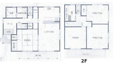 Floor plan. 33,500,000 yen, 4LDK + S (storeroom), Land area 153.81 sq m , Building area 117.99 sq m