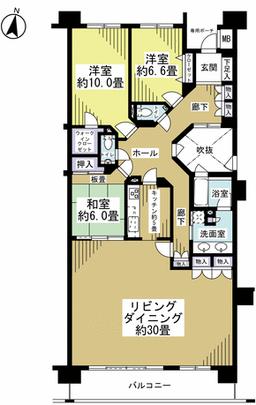 Floor plan. There are 35.0 tatami living dining kitchen