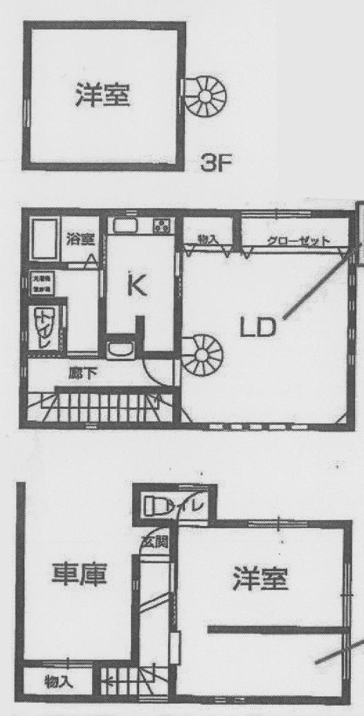 Floor plan. 19,800,000 yen, 2LDK, Land area 62.07 sq m , Building area 97.02 sq m