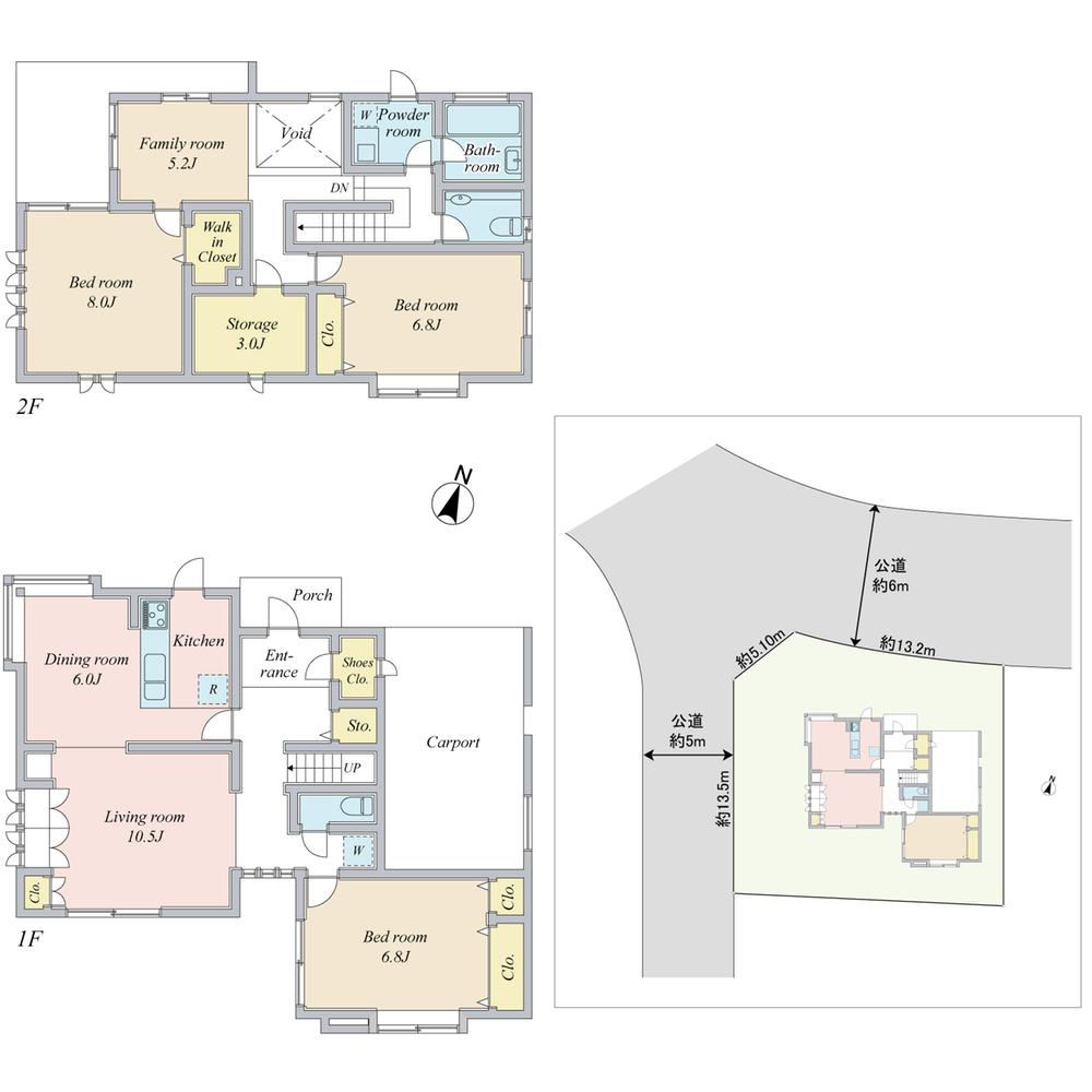 Floor plan. 46,800,000 yen, 3LDK + S (storeroom), Land area 265.64 sq m , Building area 141.6 sq m