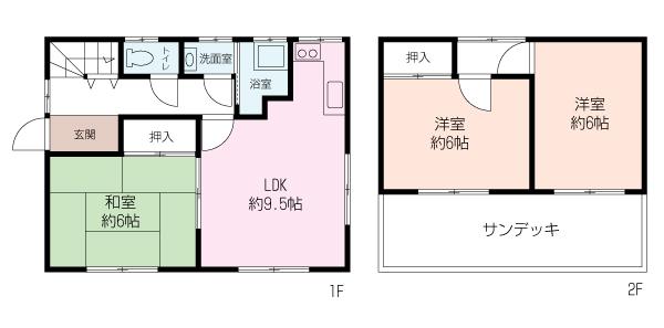 Floor plan. 12.5 million yen, 3LDK, Land area 165 sq m , Building area 77.14 sq m Zenshitsuminami direction ・ 6 tatami mats or more of breadth! 