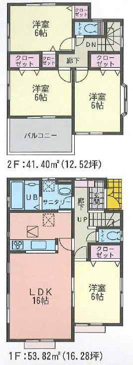 Floor plan. 26.5 million yen, 4LDK, Land area 140.96 sq m , A Japanese-style room in the building area 95.22 sq m living next to 4LDK