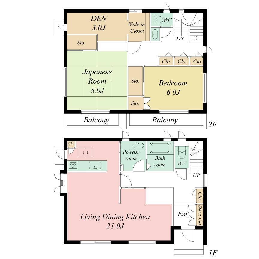 Floor plan. 31,300,000 yen, 2LDK + S (storeroom), Land area 176.03 sq m , Building area 116.86 sq m