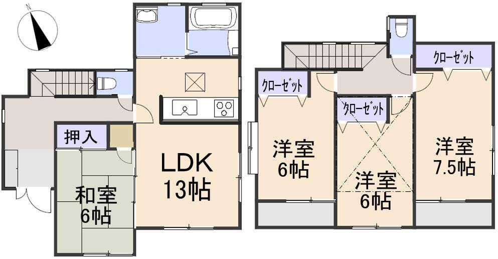 Floor plan. 26.5 million yen, 4LDK, Land area 150.35 sq m , Building area 99.37 sq m