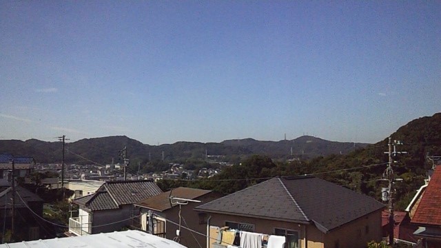 View. Green is rich Kinugasayama direction of view. 