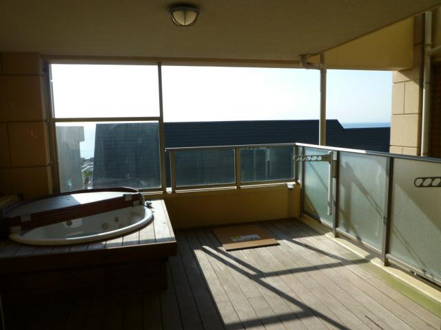 Balcony. Open balcony with a Jacuzzi