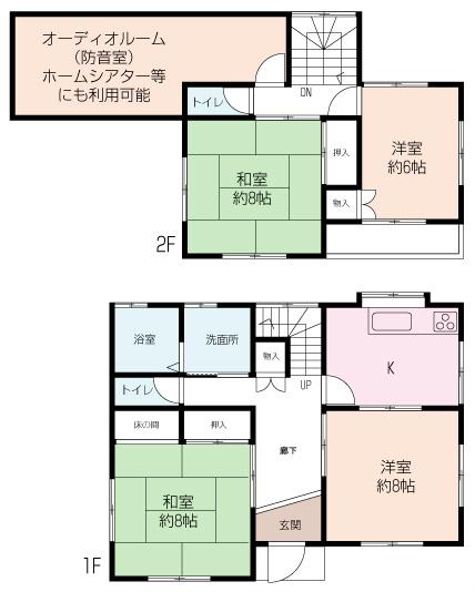Floor plan. 26,800,000 yen, 5DK, Land area 149.06 sq m , It was a building area 111.55 sq m spacious