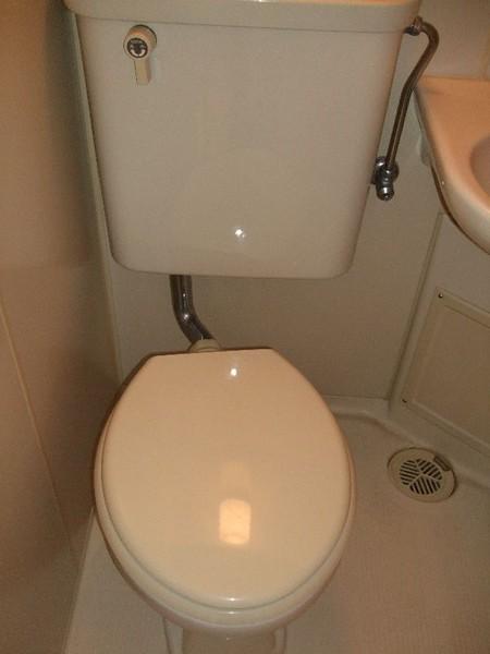 Toilet. Bus toilet sharing