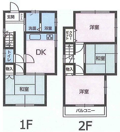 Floor plan. 16.8 million yen, 4DK, Land area 85.66 sq m , Building area 68.25 sq m interior and exterior full renovated