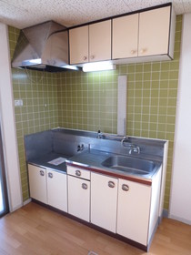 Kitchen. Water heater-mounted