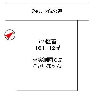 Compartment figure. Land price 31 million yen, Land area 161.12 sq m is all 65 compartments