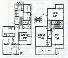 Floor plan. (5 Building), Price 27,400,000 yen, 4LDK, Land area 100.85 sq m , Building area 94.4 sq m