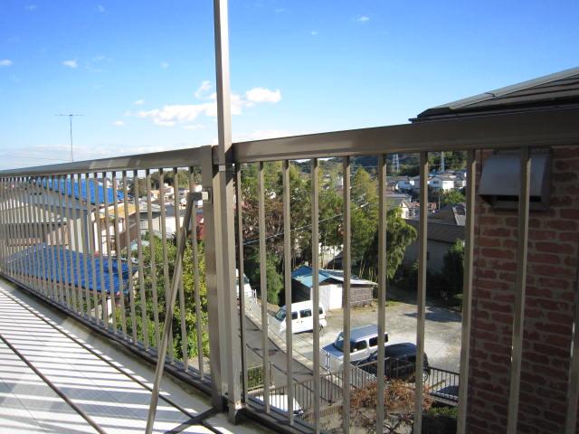 Balcony. It is the scenery from the second floor balcony