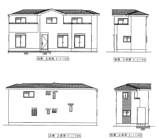 Rendering (appearance). (1 Building) Rendering elevational view