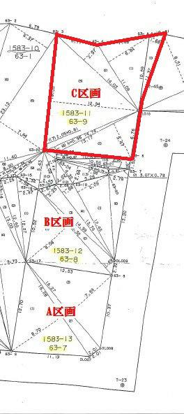 Compartment figure. Land price 8.8 million yen, Land area 216.48 is sq m green land in the subdivision