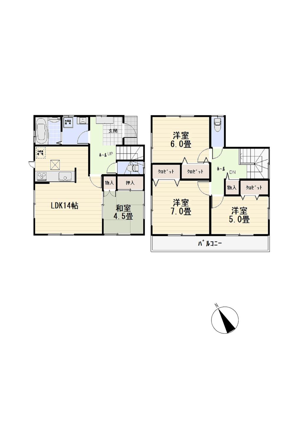 Floor plan. Building 2 ・ Building 3