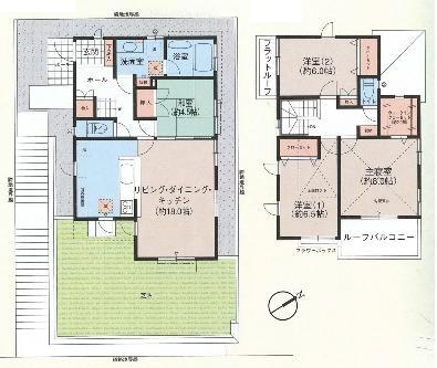 Floor plan. 44,900,000 yen, 4LDK, Land area 153.86 sq m , Building area 108.47 sq m