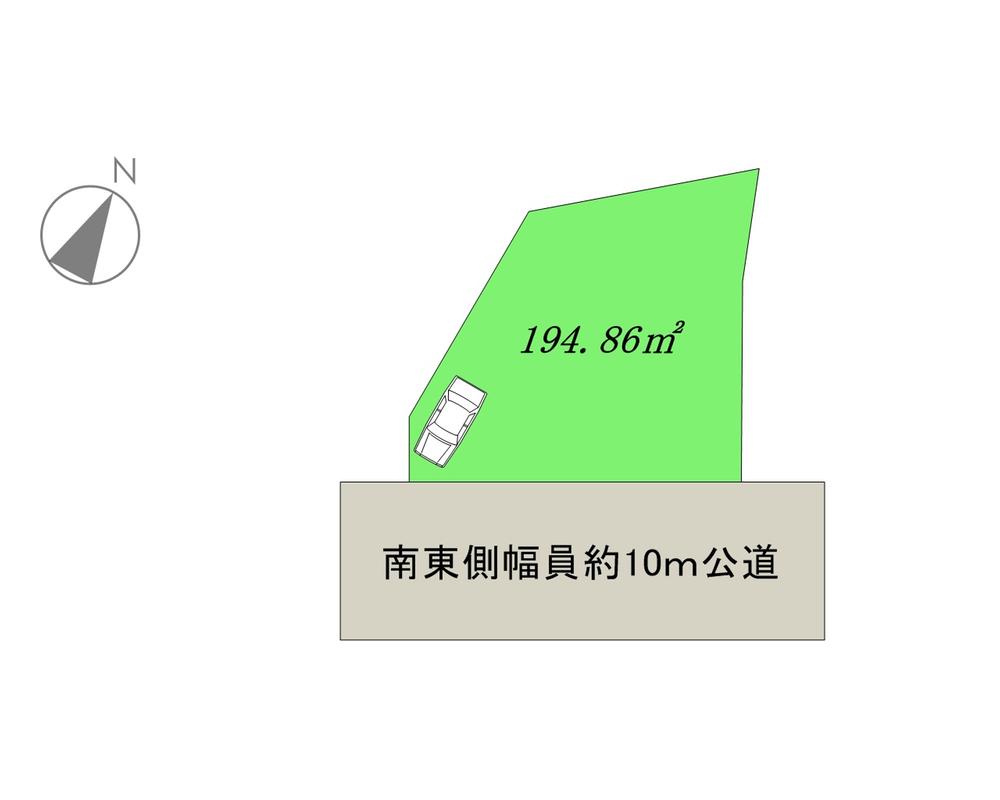 Compartment figure. Land price 17 million yen, Land area 194.86 sq m