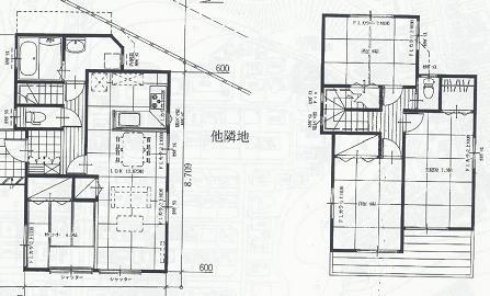 Floor plan. 23.4 million yen, 4LDK, Land area 153 sq m , Building area 92.84 sq m