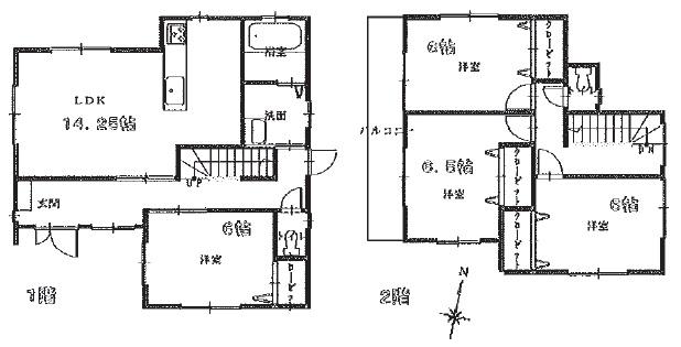 Floor plan. 29,800,000 yen, 4LDK, Land area 132.9 sq m , Building area 99.36 sq m