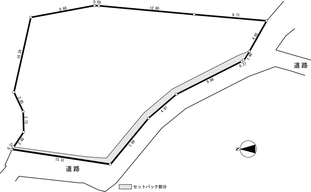 Compartment figure. Land price 29,800,000 yen, Land area 453.61 sq m compartment view