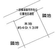Compartment figure. Land price 19,800,000 yen, Land area 162.44 sq m