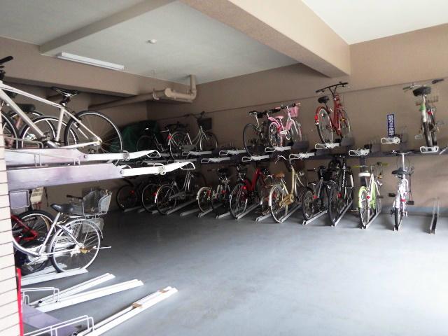 Other common areas. On-site bicycle parking lot