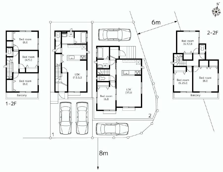 Floor plan. 29,800,000 yen, 4LDK, Land area 129.06 sq m , Floor plan of the building area 95.02 sq m 2 Building is 4LDK