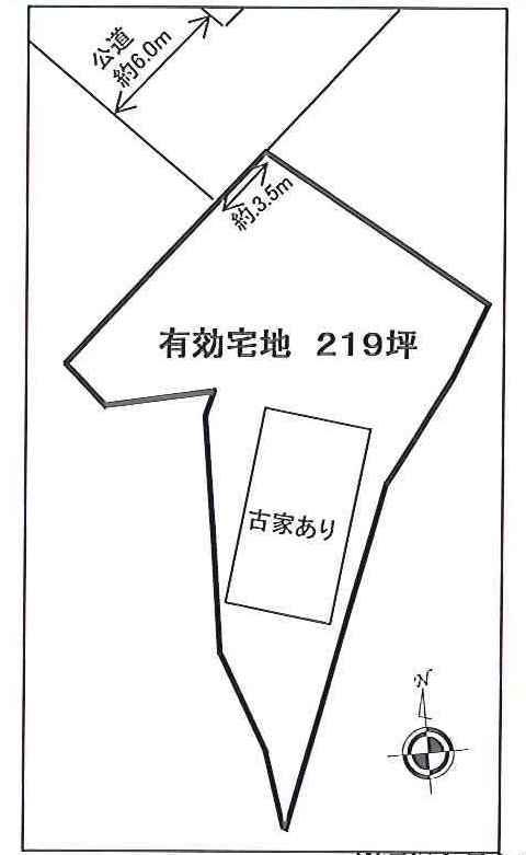 Compartment figure. Land price 58 million yen, Land area 725.57 sq m For more information please do not hesitate to contact us. (Section view)