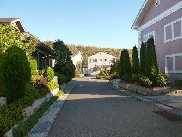 Streets around. The surroundings are lush quiet residential area.