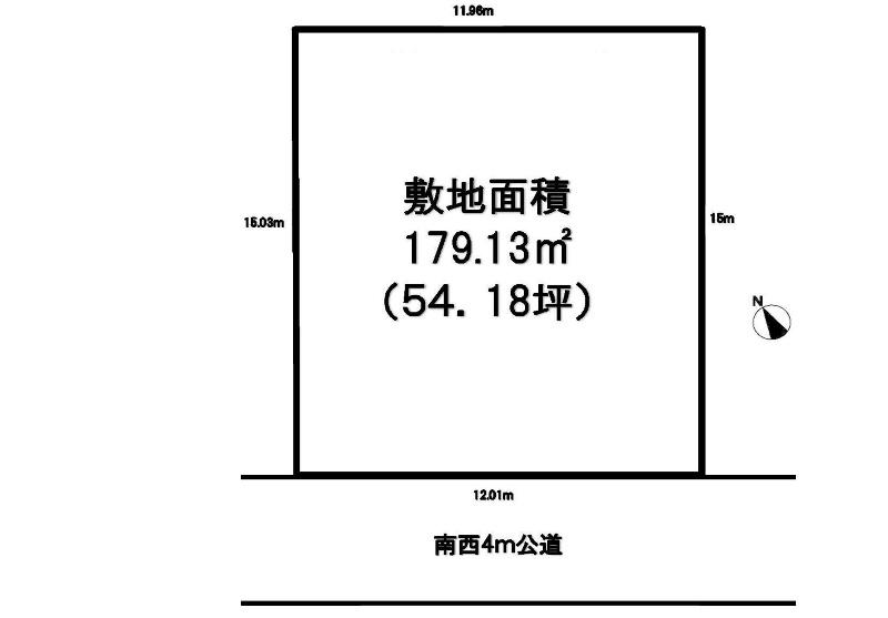 Compartment figure. Land price 21 million yen, Land area 179.13 sq m