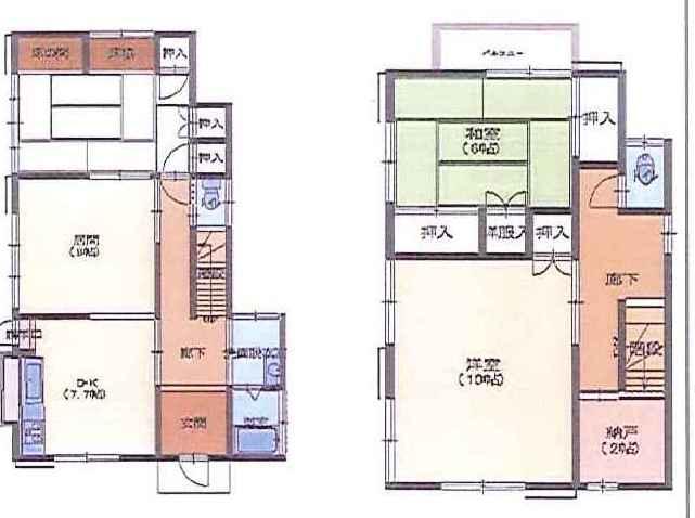 Floor plan. 6.5 million yen, 4DK + S (storeroom), Land area 145.78 sq m , Building area 106.4 sq m