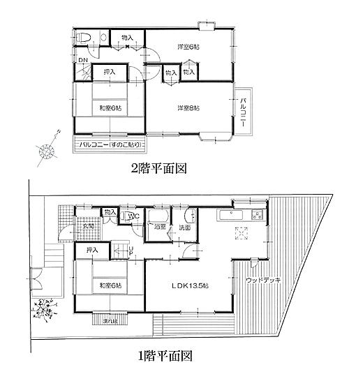 Floor plan. 14.5 million yen, 4LDK, Land area 105.17 sq m , Building area 84.46 sq m