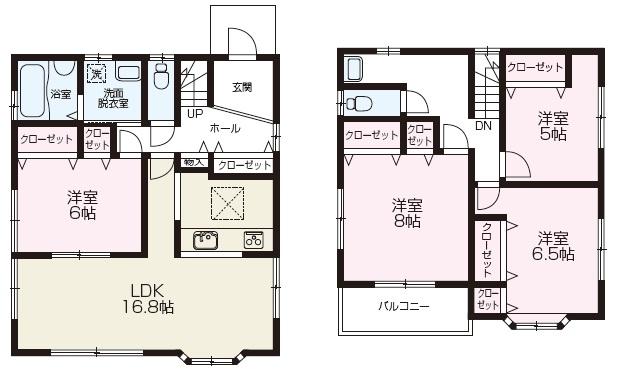 Floor plan. 34,800,000 yen, 4LDK, Land area 167.92 sq m , Building area 109.3 sq m