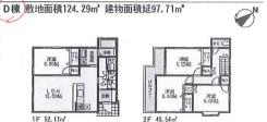 Floor plan. 37,800,000 yen, 4LDK, Land area 124.29 sq m , Building area 97.71 sq m