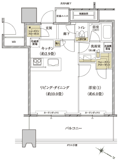Floor: 1LDK + WIC + SIC, the occupied area: 44.72 sq m, Price: TBD