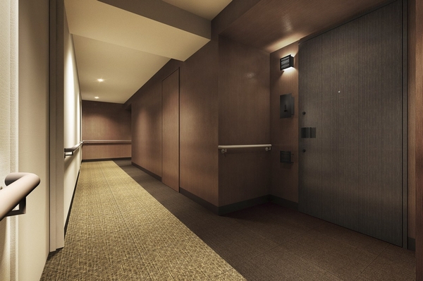 Shared in the corridor Rendering CG / "Gray style" floor