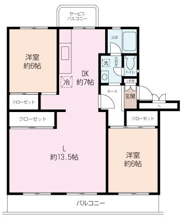 Floor plan. 3LDK, Price 12.8 million yen, Occupied area 71.88 sq m , It is facing the balcony area 11.83 sq m south.