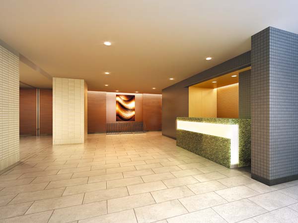 Shared facilities.  [Common Arena Entrance Hall & concierge desk] When the like into the entrance such as hotels, Welcome concierge. This space using a material that is a profound feeling in tiles and wall, Along with the feel of fine atmosphere, Trappings of living in the rich "concierge services" are also accepted.