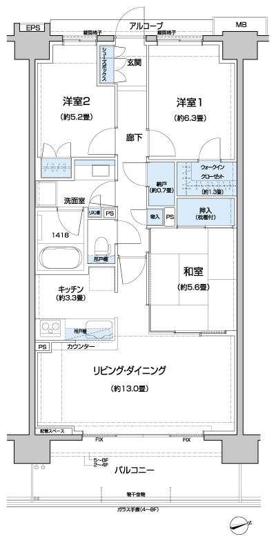 Floor: 3LDK + WIC + N, the occupied area: 75.91 sq m, Price: 27,880,000 yen, now on sale