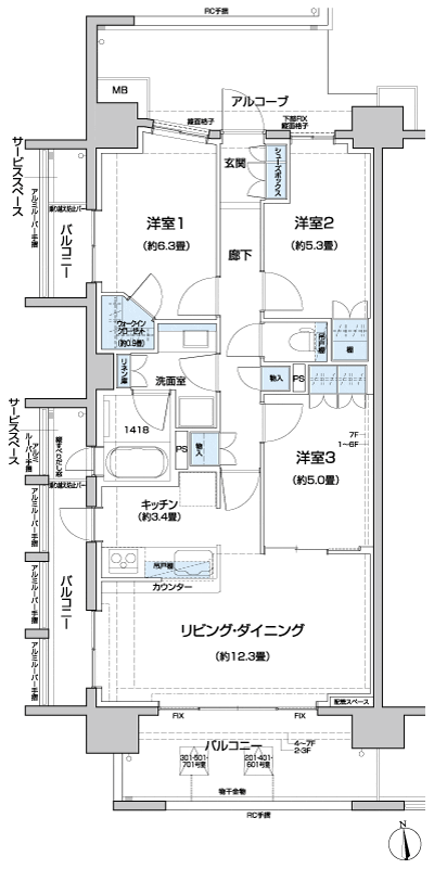 Floor: 3LDK + WIC, the occupied area: 73.04 sq m, Price: TBD