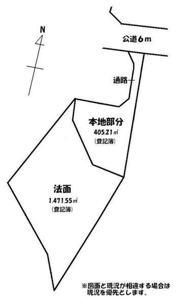 Compartment figure. Land price 40 million yen, Land area 1790.08 sq m