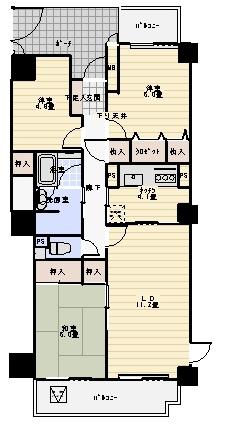 Floor plan. 3LDK, Price 17,900,000 yen, Occupied area 75.95 sq m